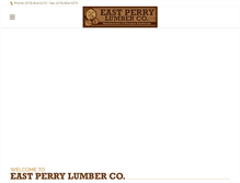 Tablet Screenshot of eastperrylumber.com